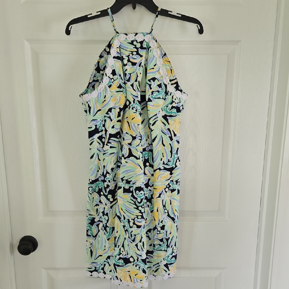 Crown & Ivy Palm Tropical Patterned Dress Size 6 New With Tags
